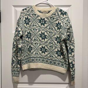 Vintage L.L. Bean snowflake sweater